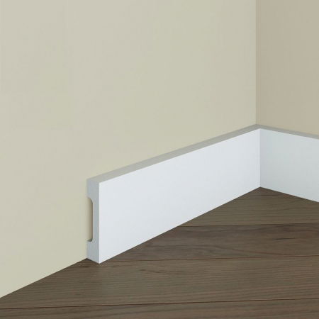 Produse - Plinta decorativa din polimer rigid S3 - 7x1.6x200 cm