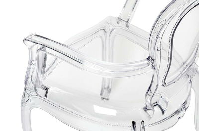 Scaun transparent de design Elisabeth stil baroc, policarbonat, 777-APC - King [5]