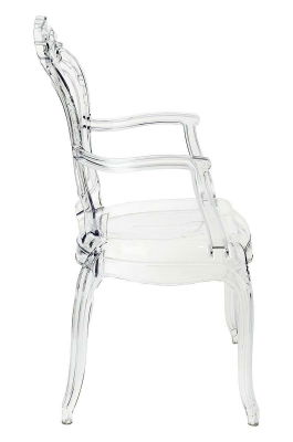 Scaun transparent de design Elisabeth stil baroc, policarbonat, 777-APC - King [1]