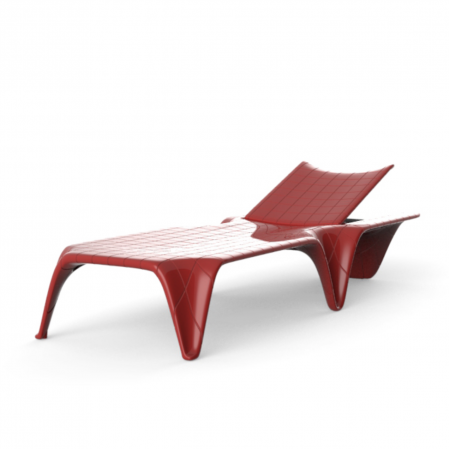 Loungere tapitate & sezlonguri pentru gradina si piscina - Sezlong gradina/piscina F3 210 cm cu spatar rabatabil, design modern diverse culori, 60005 - Vondom