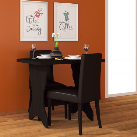 Mese - Masa bucatarie KC-2 UA, 90x60x73 cm, Wenge