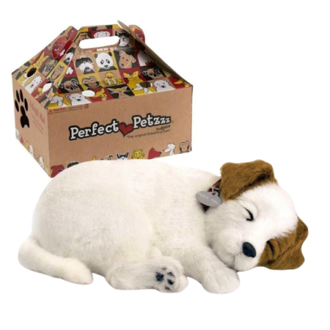 Interactive - Cățeluș de pluș Jack Russell Terrier Perfect Petzzz care respiră