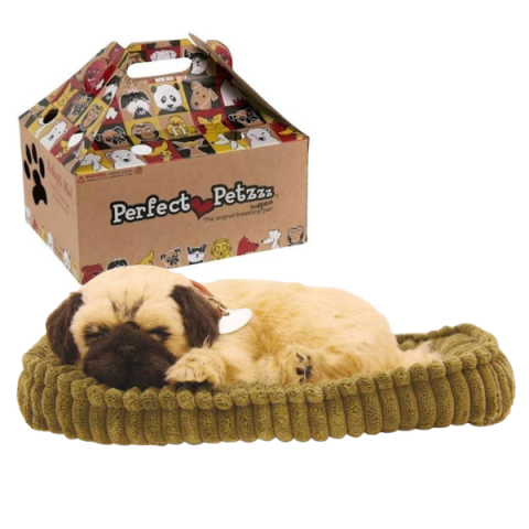 Interactive - Cățeluș de pluș Mops (Pug) Perfect Petzzz care respiră