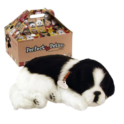 Interactive - Cățeluș de pluș Border Collie Perfect Petzzz care respiră