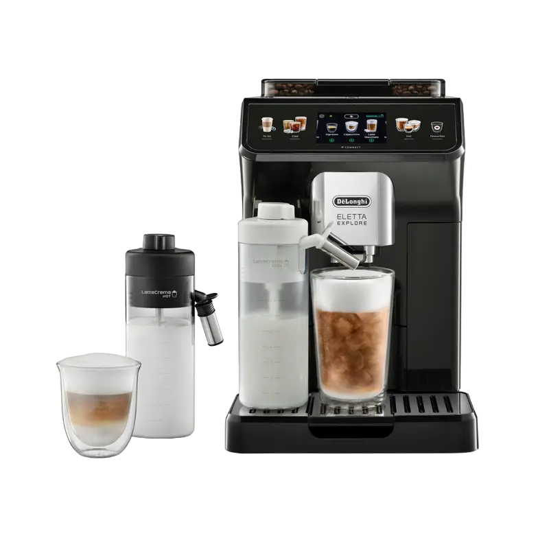 Aparate de cafea - Aparat de cafea DeLonghi ECAM450.65.G, Negru