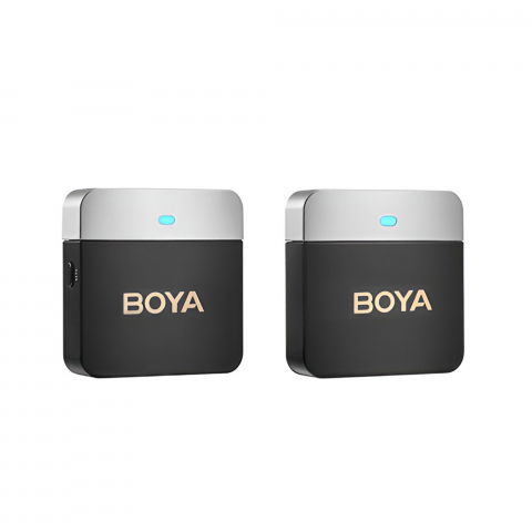 Electronice - Boya 2.4GHz Dual-Channel Wireless Microphone System (BY-M1V1) 3.5mm Jack, Black