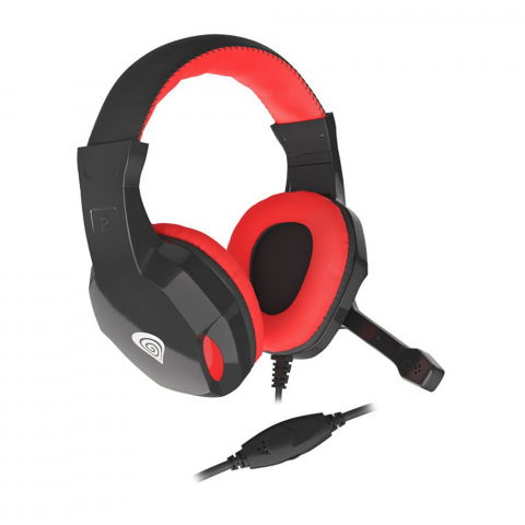 Calculatoare - Genesis Headset Argon 110, Stereo, Black-Red