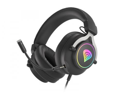 Calculatoare - Genesis Headset Neon 750 with Microphone, RGB, Black