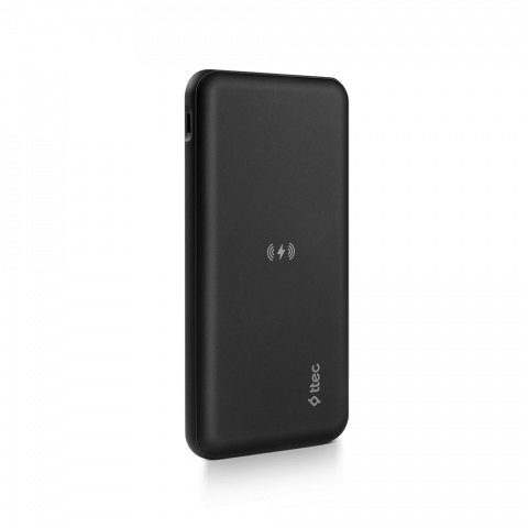 PowerBank - ttec Powerbank 10.000mAh Slim Pro W Wireless, Black