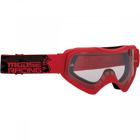 Ochelari - Ochelari atv/cross Moose Racing Qualifier Agroid culoare Negru/Rosu