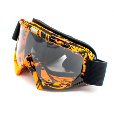 Ochelari - Ochelari cross/atv/enduro, XTR, lentila transparenta, culoare rama portocaliu/negru