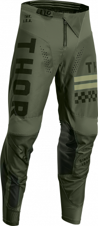 Pantaloni - Pantaloni atv/cross copii Thor Pulse Combat, culoare army, marime 26