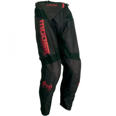 Pantaloni - Pantaloni atv/cross MooseRacing Qualifier, culoare negru/rosu, marime 48