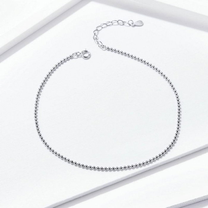 Brățară de picior din argint Beaded Chain [3]