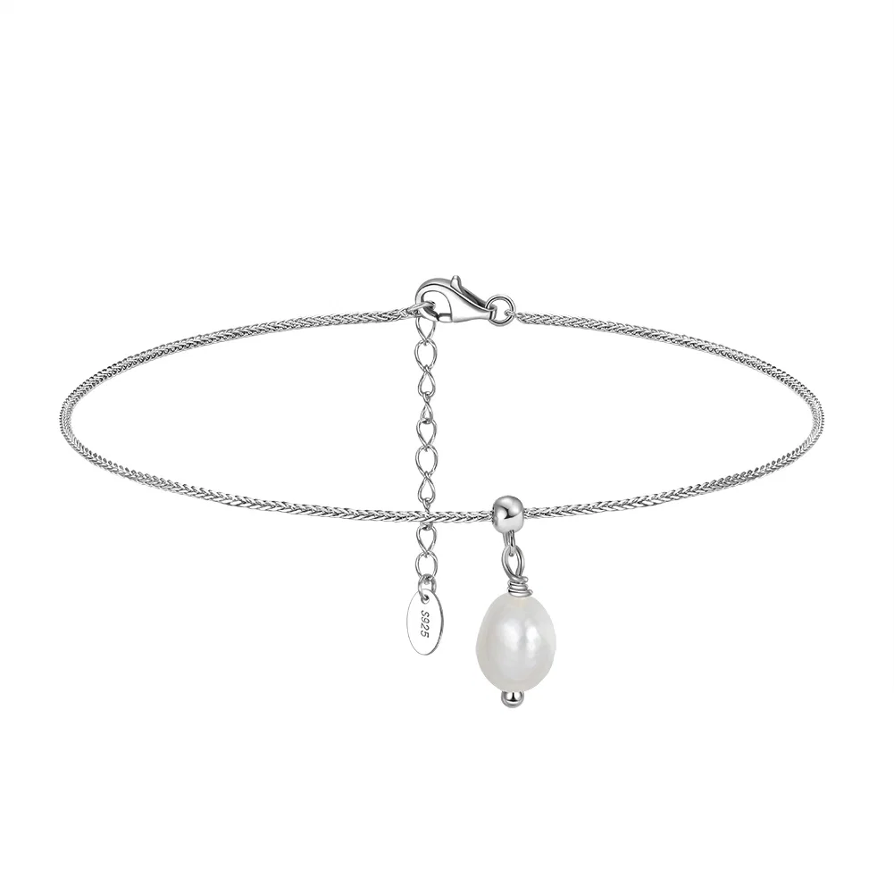 Brățară de picior din Argint cu perle naturale de cultură Silver Pearl Drop [1]