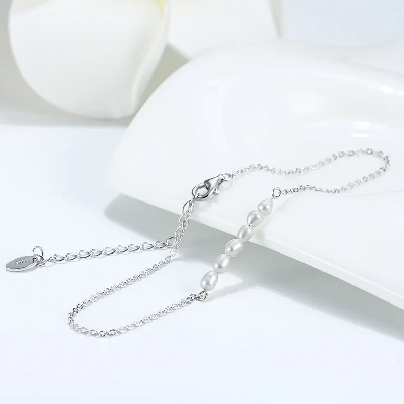 Brățară de picior din Argint cu perle naturale de cultură Silver Serenity [2]