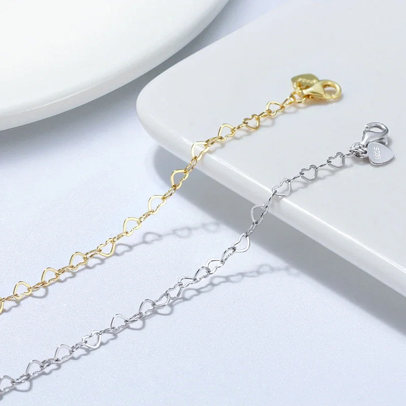 Brățară de picior din Argint Gold Heart [3]