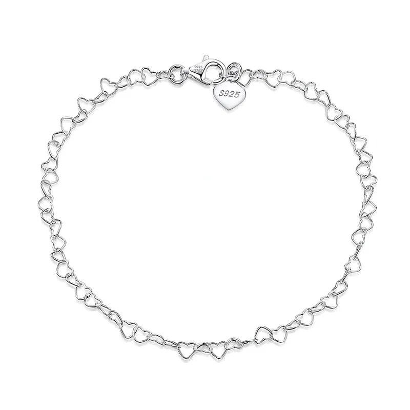 Set Colier, Brățară de Mână și Brățară de Picior Silver Heart [12]