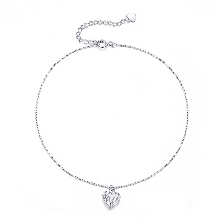 Brățară de picior din argint Summer Heart [1]