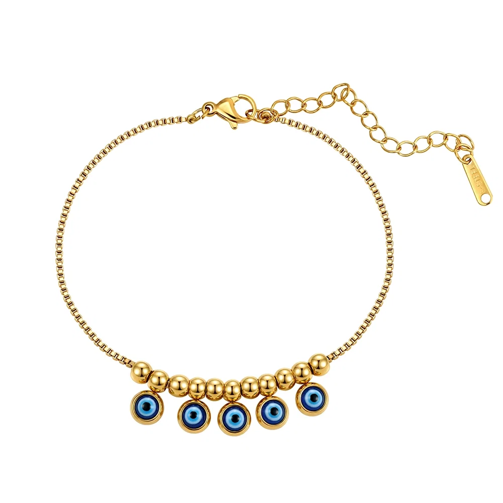 Brățară de Picior Statement Evil Eye Auriu [1]