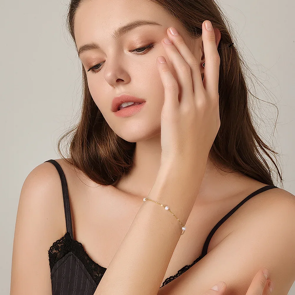 Brățară din Argint cu perle naturale de cultură Silver Pearl Whisper [3]
