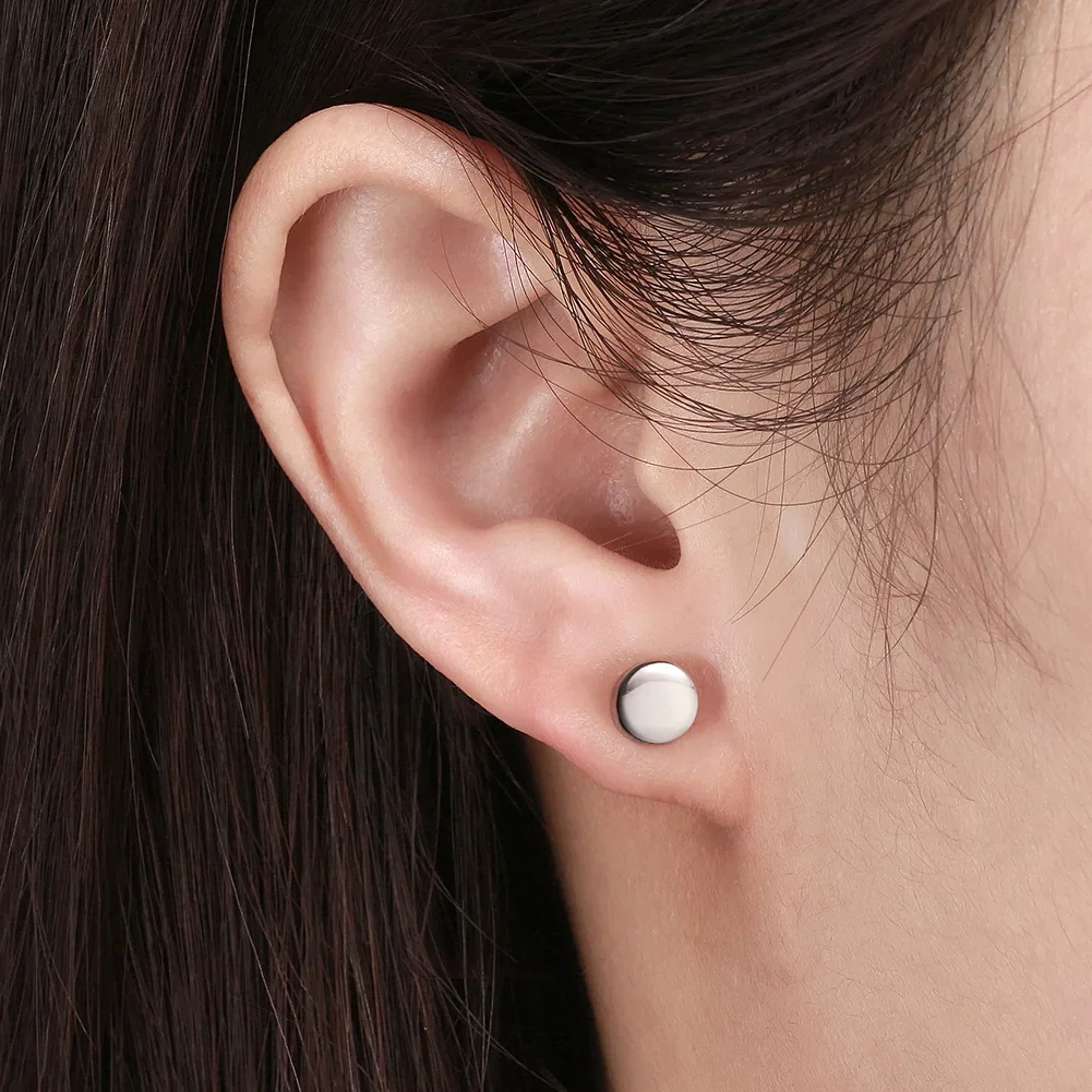 Cercei din Argint Buttons Rose Stud [4]
