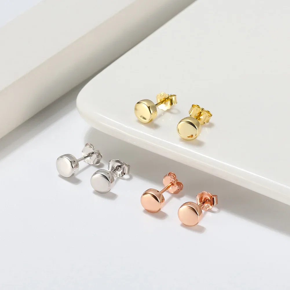 Cercei din Argint Buttons Silver Stud [2]