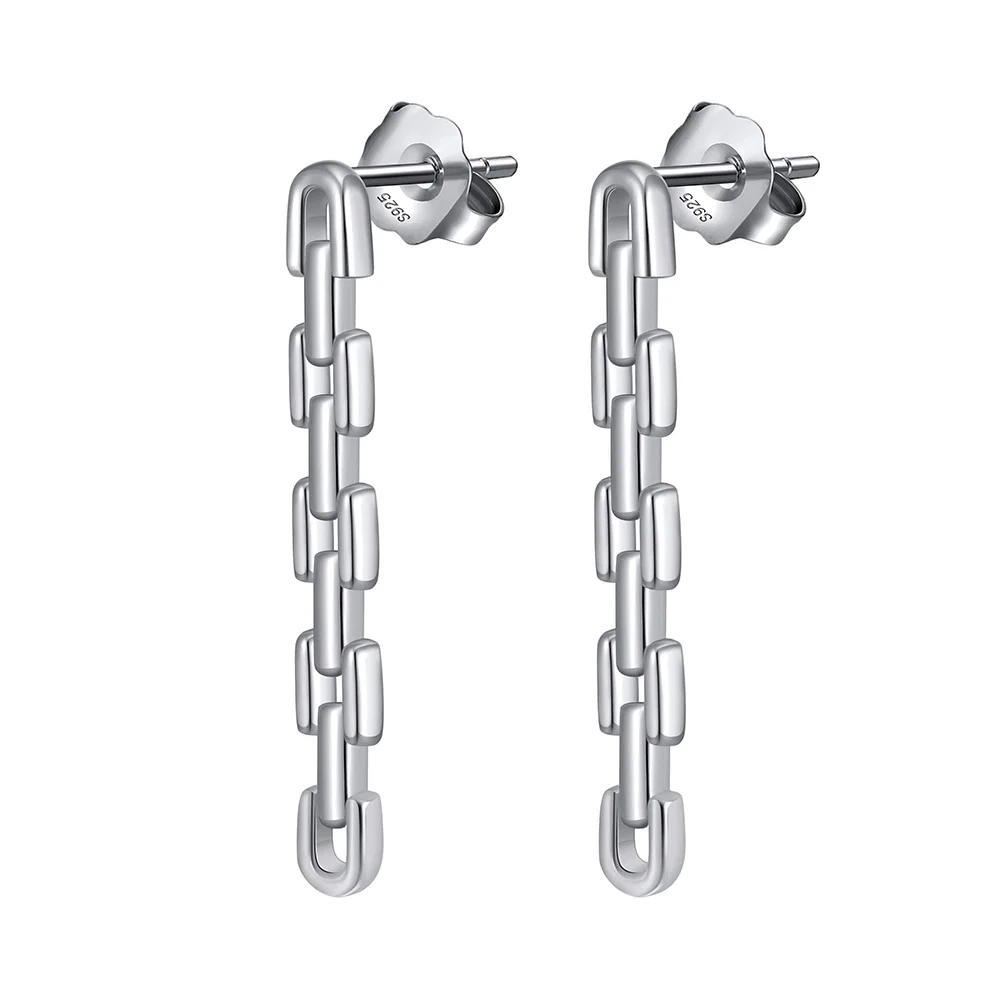Cercei din Argint Chain Earrings Silver [1]