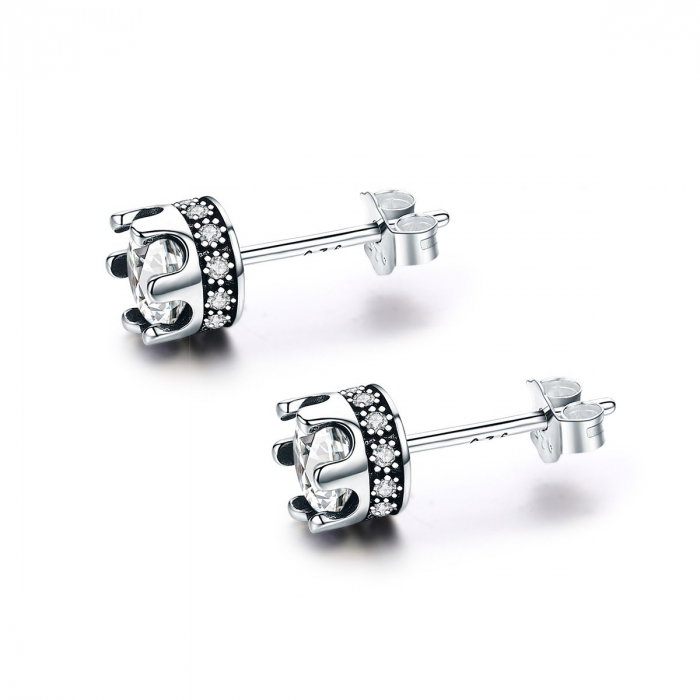 Cercei din argint Crystal Crown [1]