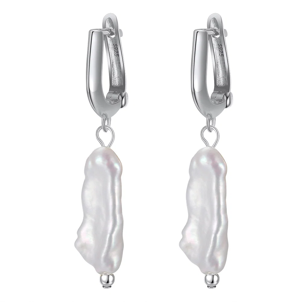 Cercei din Argint cu Perle Naturale de Cultură Natural Grace Silver [1]