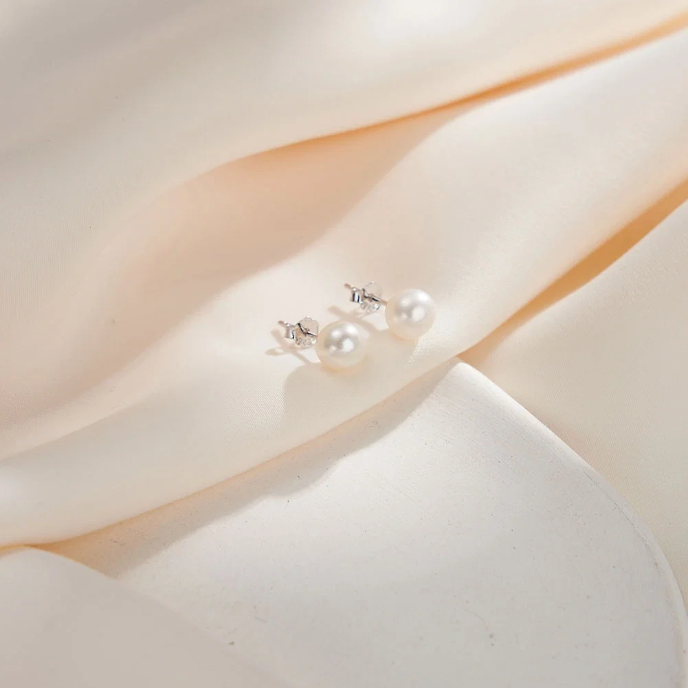 Cercei din Argint cu Perle Naturale de Cultură Sterling Silver [3]
