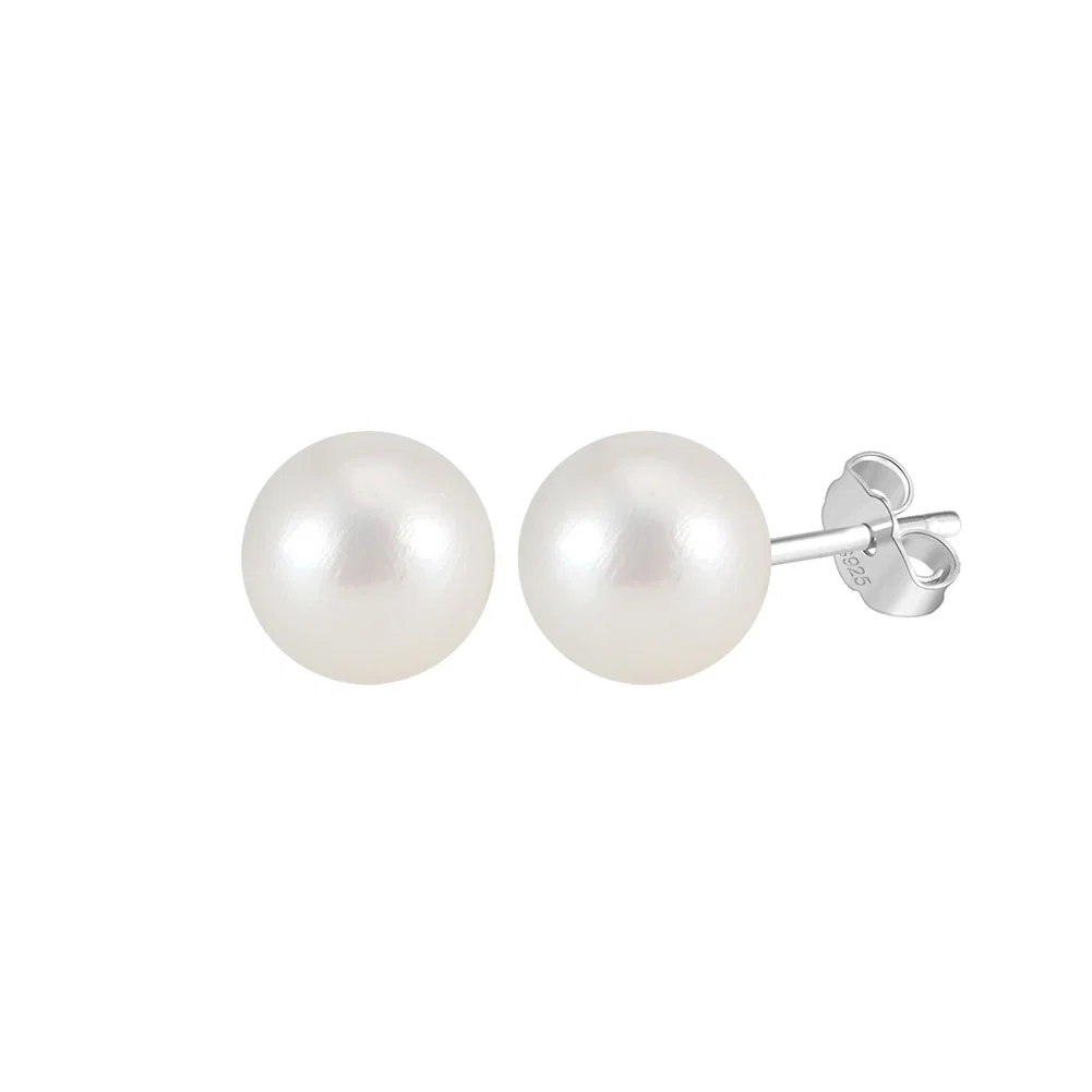 Cercei din Argint cu Perle Naturale de Cultură Sterling Silver [5]