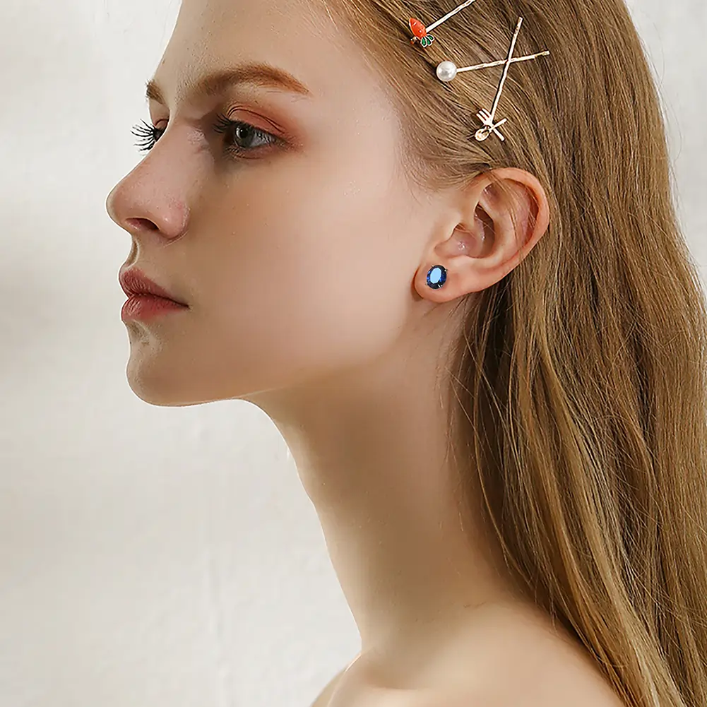 Cercei din Argint Halo Brilliance Studs Silver [5]