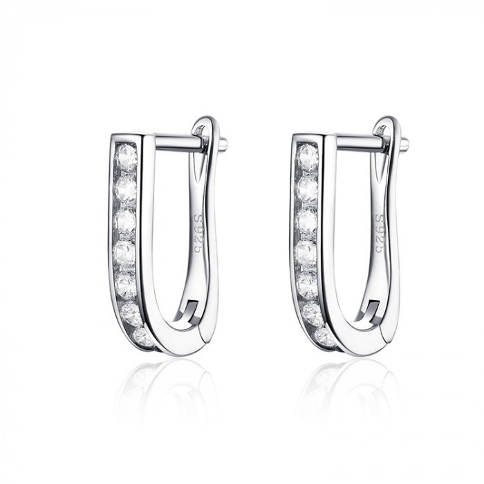 Set bijuterii din argint Crystal String, colier și cercei [5]