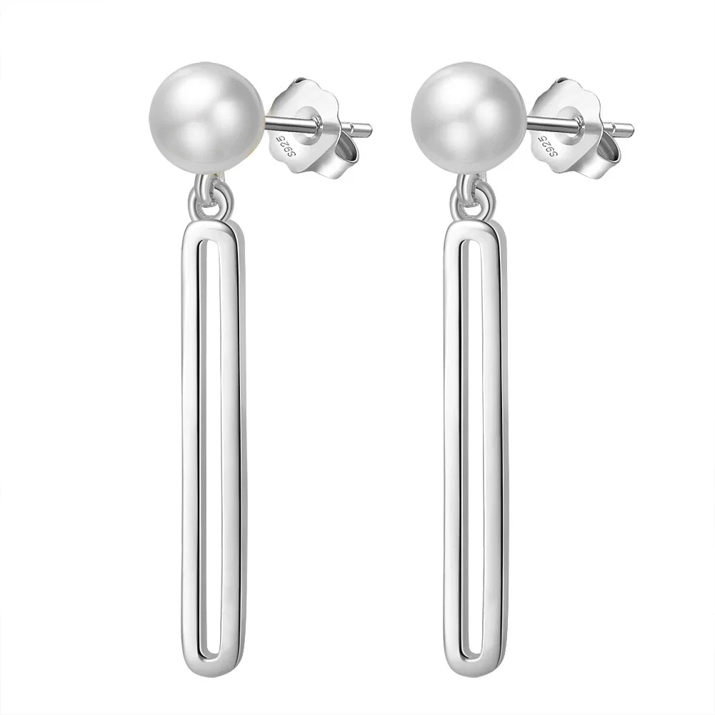Cercei din Argint Silver Bar Pearl [1]