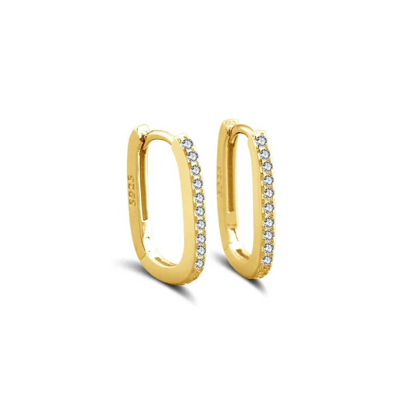 Set Colier și Cercei din Argint Sparkle Essence Cross Gold [6]