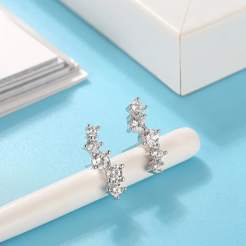Cercei din Argint Sparkling Cluster Silver [5]