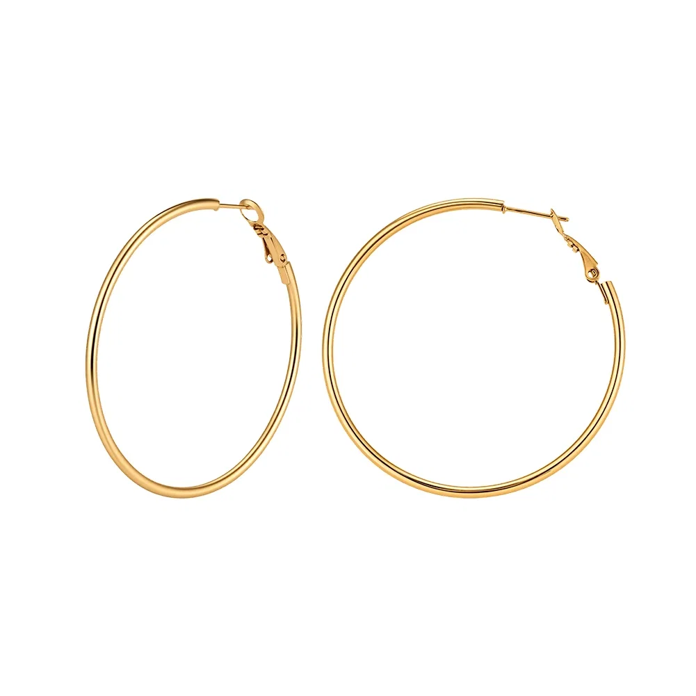 Cercei Statement Classic Hoop Auriu [1]
