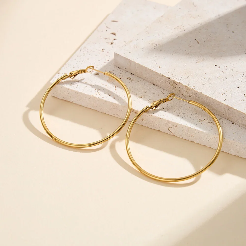 Cercei Statement Classic Hoop Auriu [2]