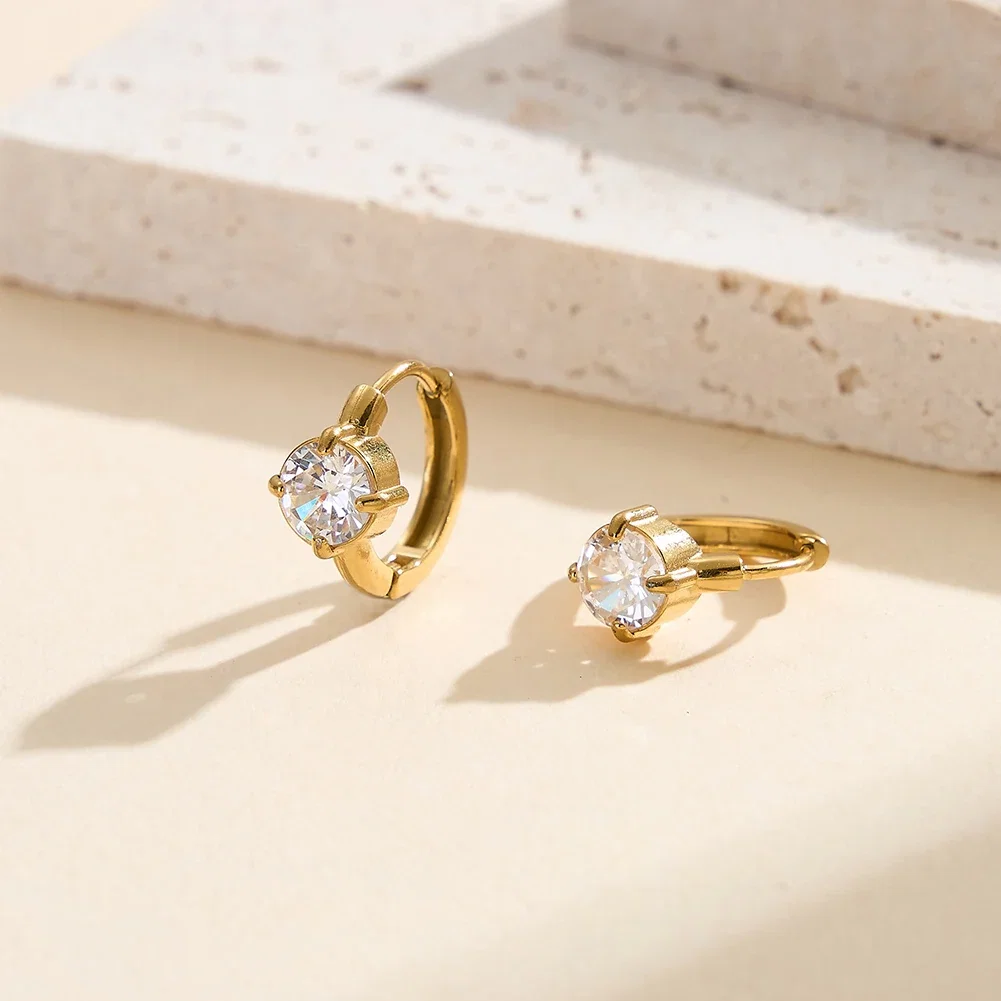 Cercei Statement cu Cristale Zirconiu Glow Auriu [3]