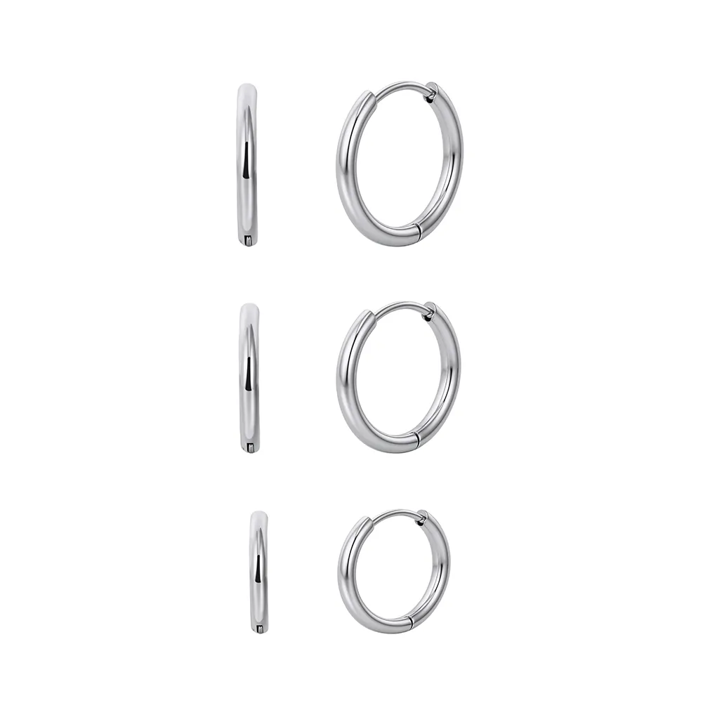 Cercei Statement Hoop Argintiu [2]