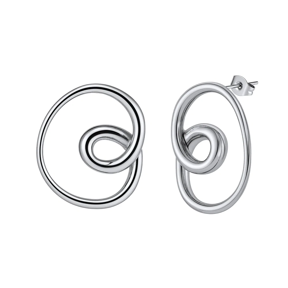 Cercei Statement Loop Argintiu NURIA [1]