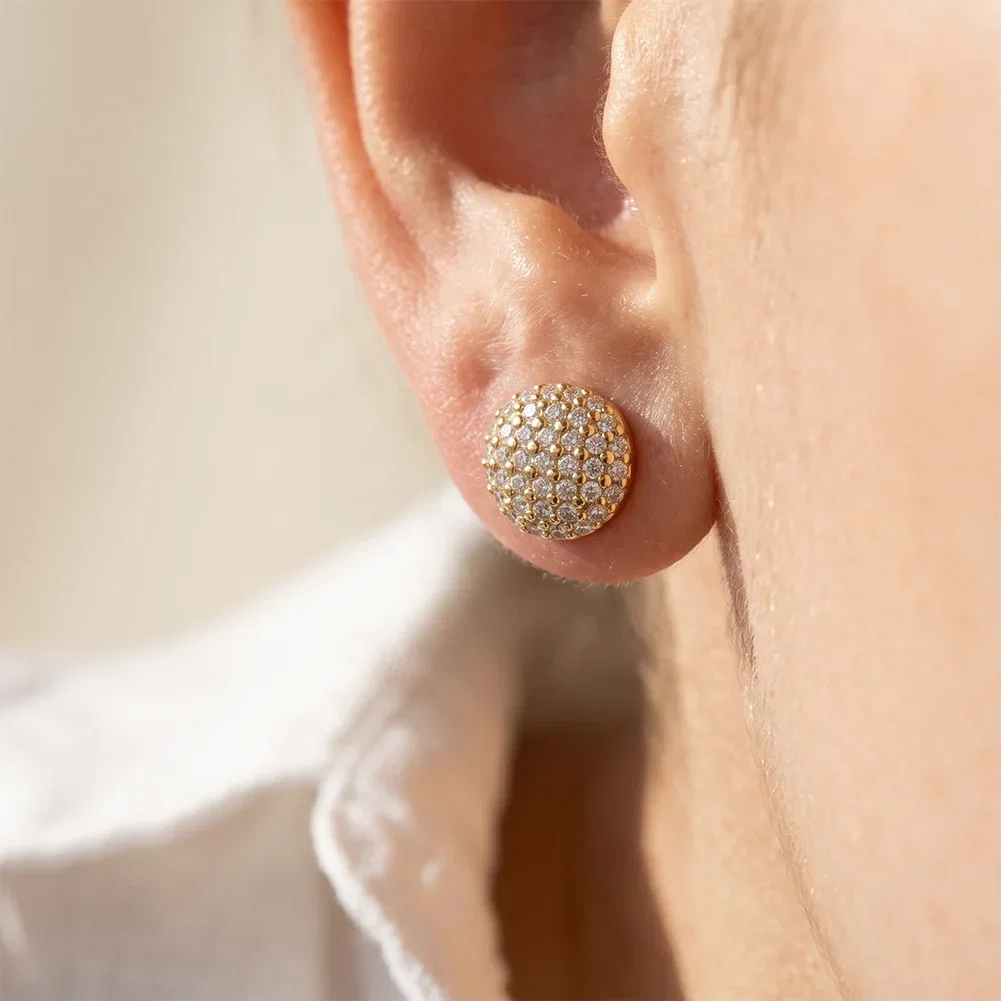 Cercei Statement Sparkle Auriu [2]