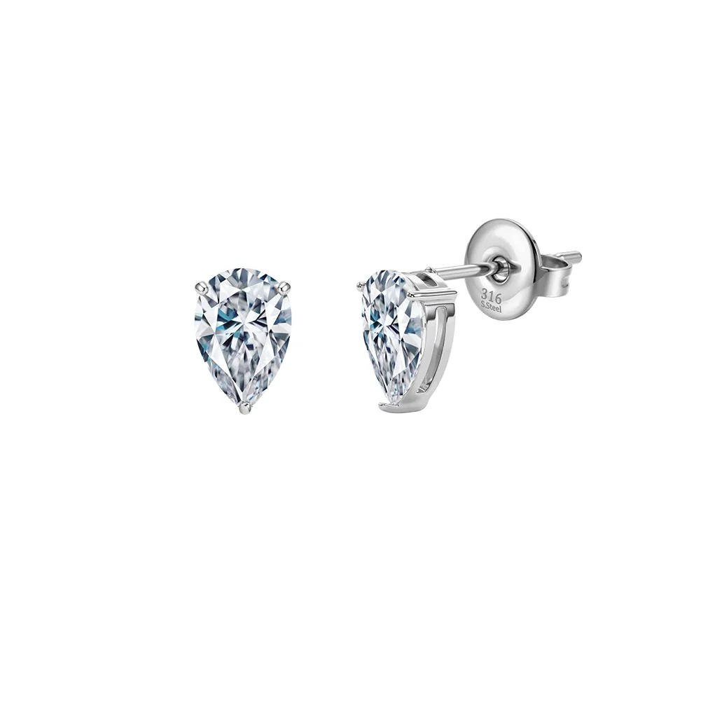 Cercei Statement Teardrop Argintiu [1]