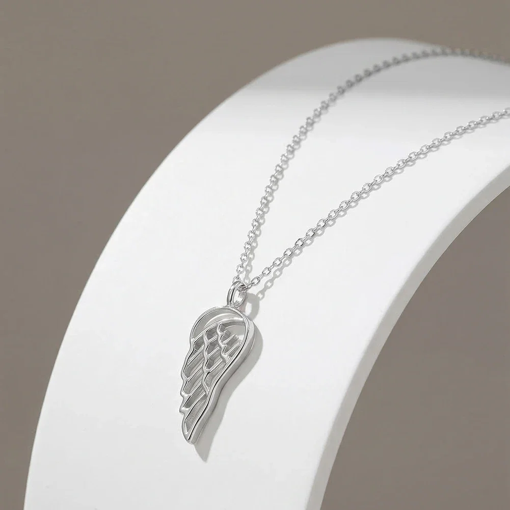 Colier din argint Angel Wing Argintiu [2]