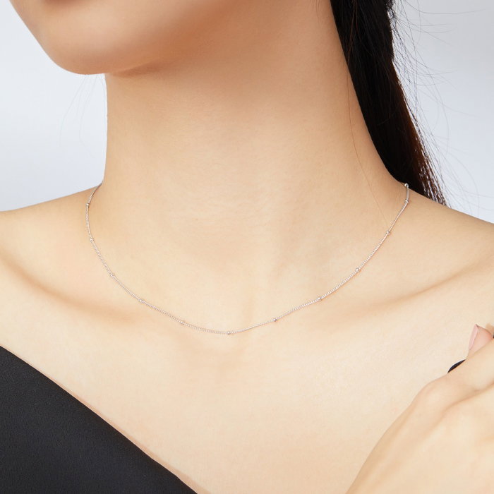 Colier din argint Beaded String [4]