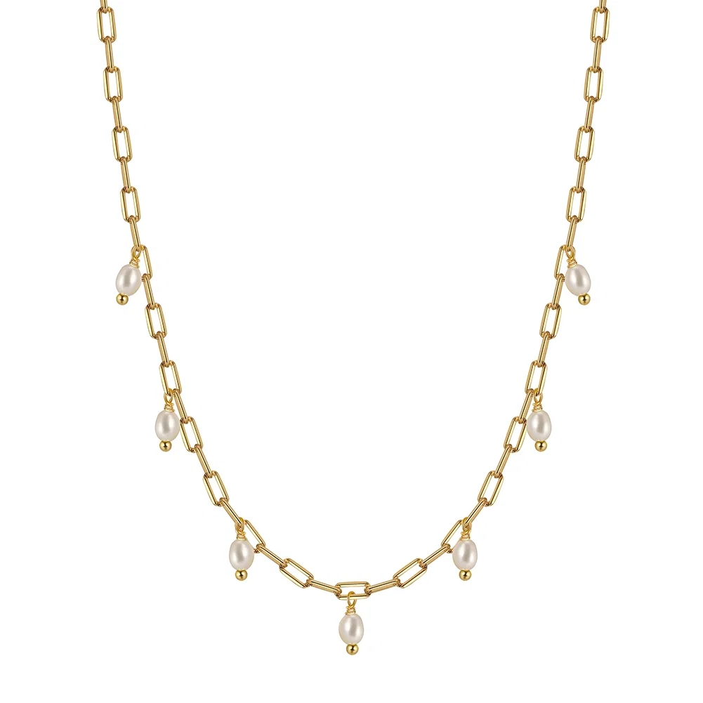 Colier din Argint cu Perle Naturale de Cultură Bold Pearls [1]