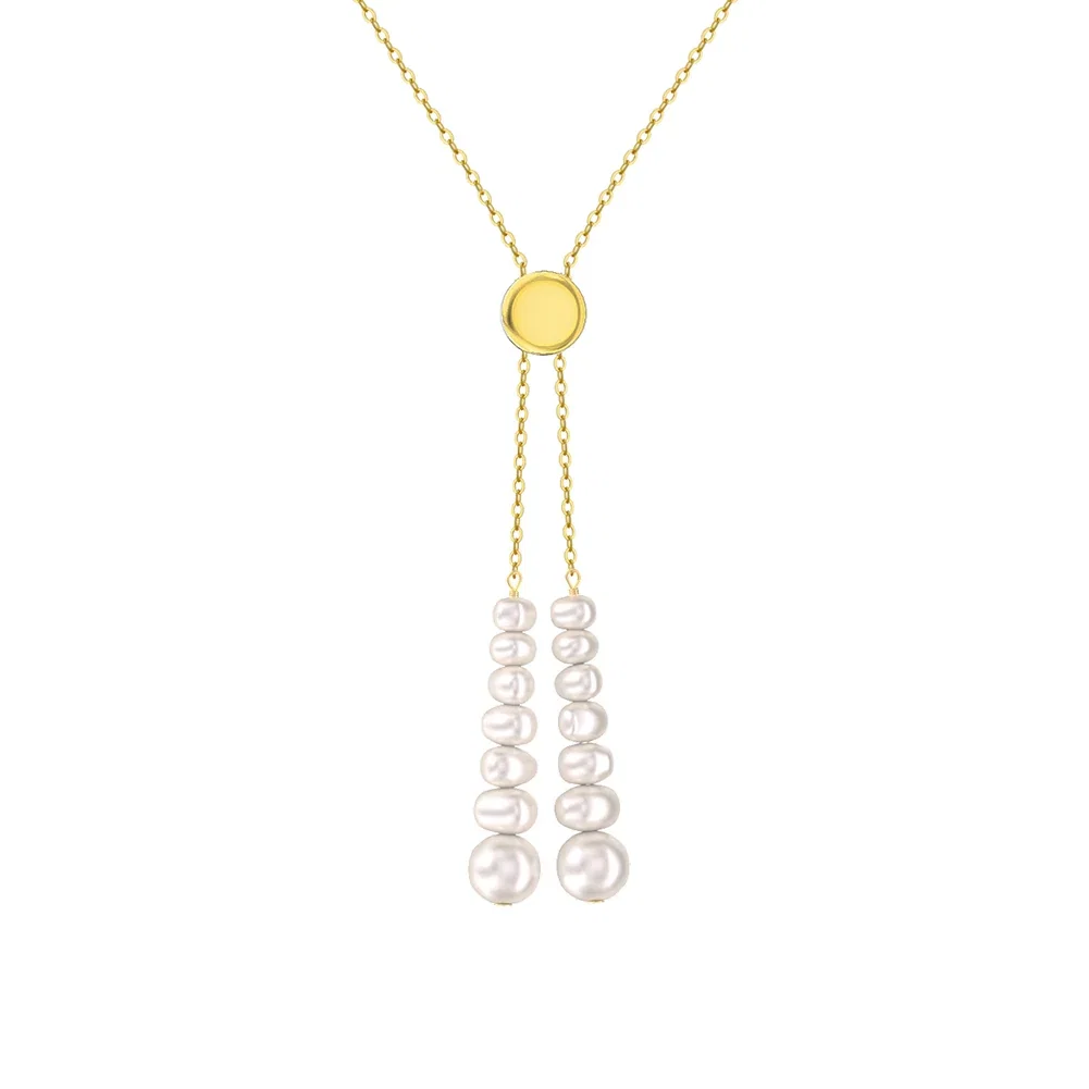 Set Colier și Cercei din Argint Cascading Pearl Elegance [6]