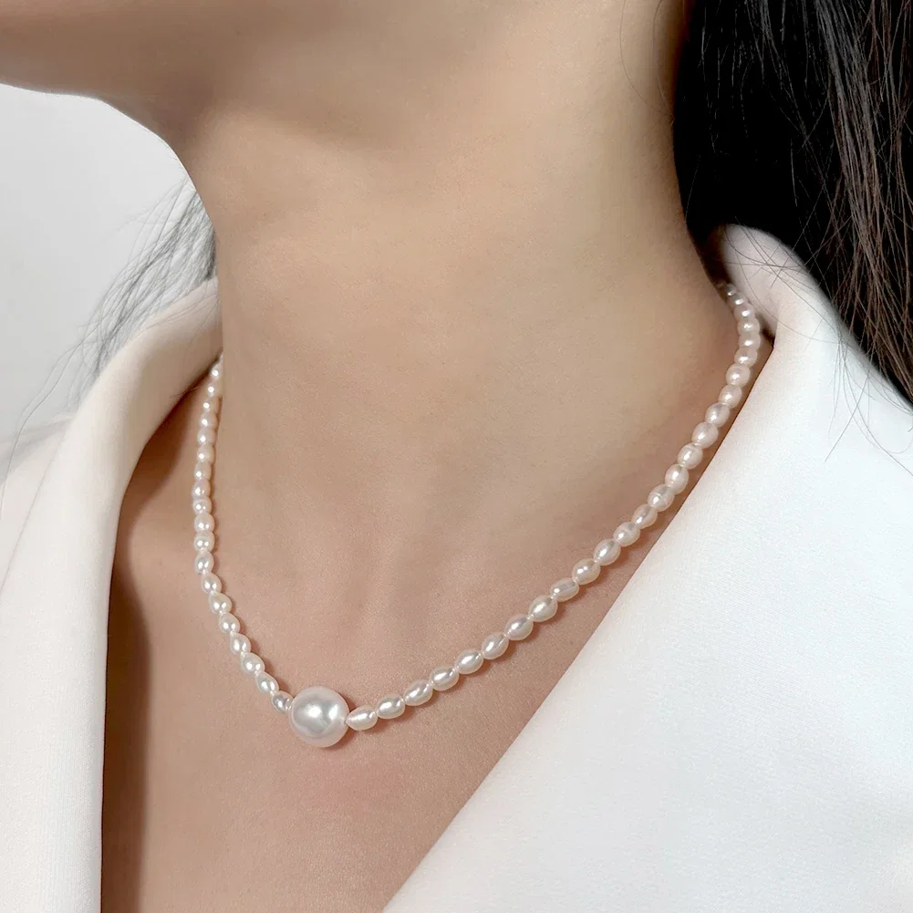 Colier din Argint cu Perle Naturale de Cultură Essential Pearl [4]