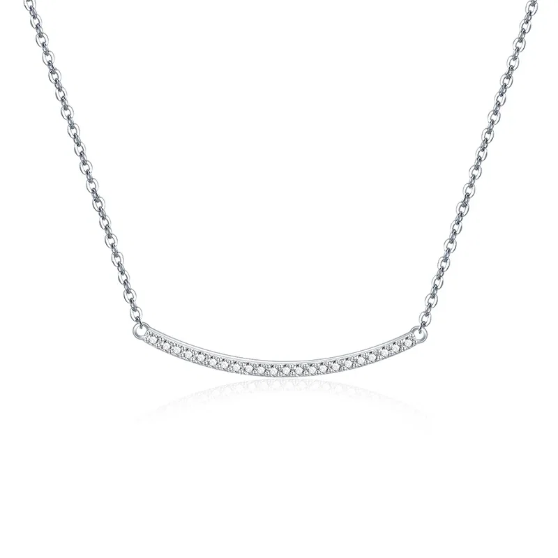 Colier din Argint Curved Bar Silver [1]